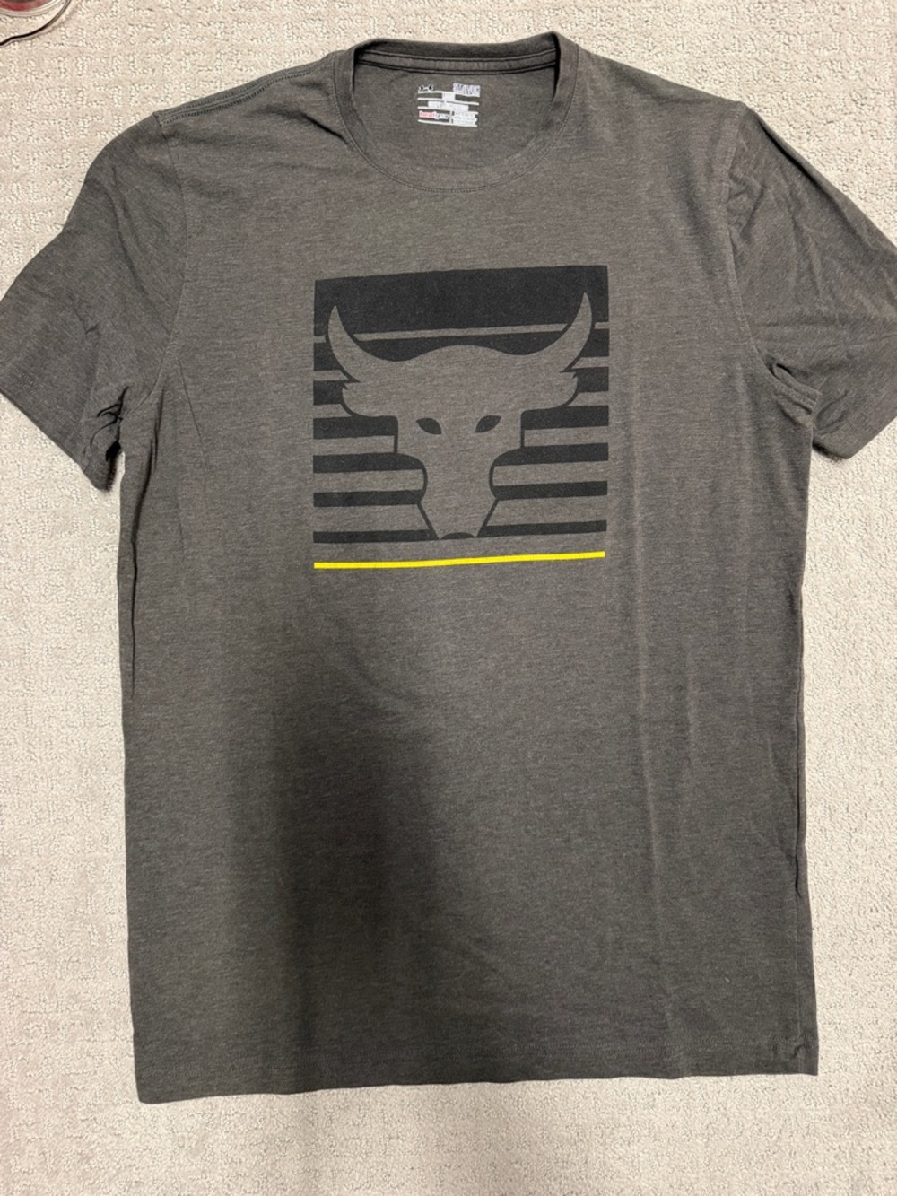 Under Armour- Project Rock Men's Gray Graphic Short-Sleeve T-Shirt